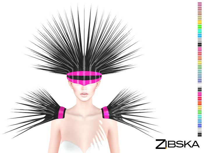 Zibska [Archive] ~ Oberon color change headpiece and shoulders