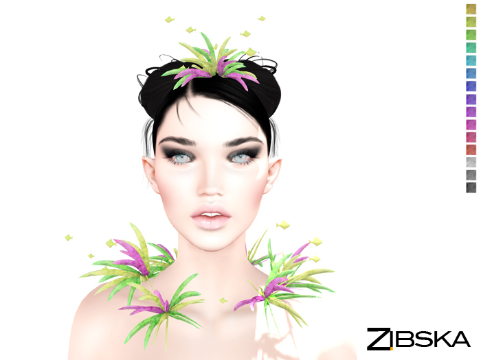 Zibska [Archive] ~ Nemea color change headpiece and collar
