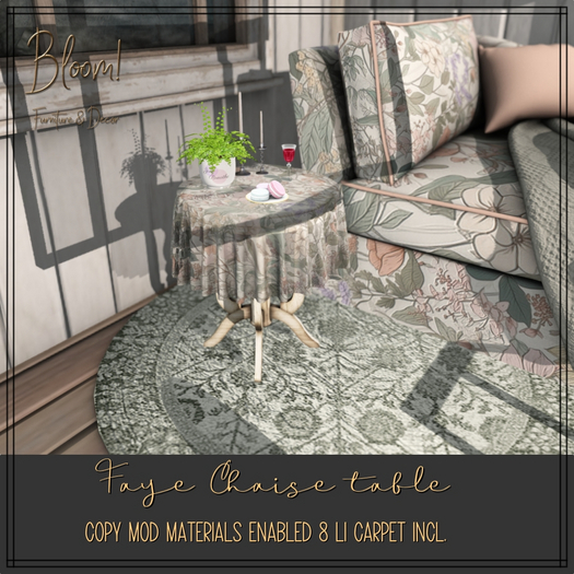 Bloom! - Faye Chaise Table (ADD)