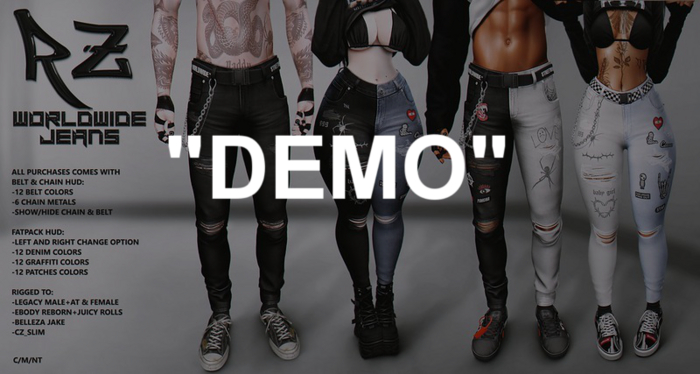 RZ. DEMO WORLDWIDE Jeans M