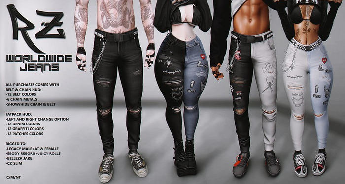 RZ. WORLDWIDE Jeans M FATPACK