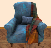 !MM! Blue Curvy Suite Chair