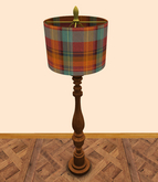 !MM! Blue Curvy Suite Tartan Lamp