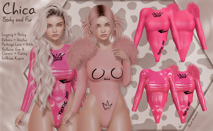 .:Bad Rabbit:. Chica Body Pink SET