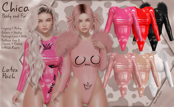 .:Bad Rabbit:. Chica Body and Fur Pack Latex