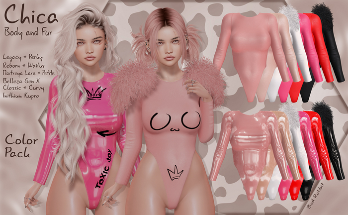 .:Bad Rabbit:. Chica Body and Fur Pack Color