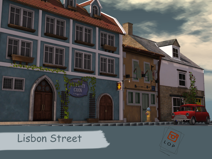 LOP Lisbon Street Backdrop