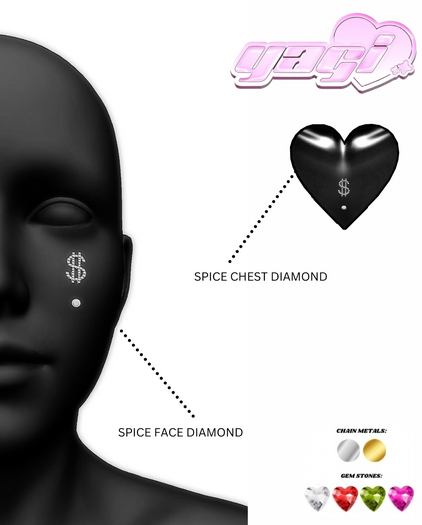 [YAGI] SPICE FACE AND CHEST DIAMOND FATPACK