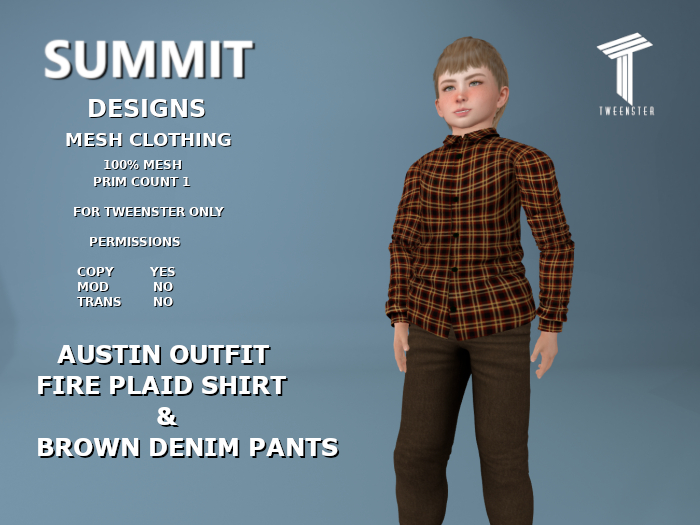 Summit Austin Fire Plaid Outfit [Tweenster]