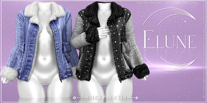 Elune. Madison Jeans Jacket - 10/Red