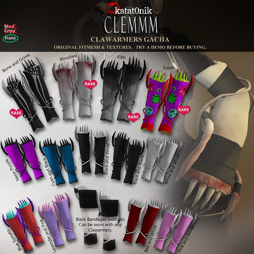 Katat0nik&Clemmm - Clawarmer (F) Lavender and Pink