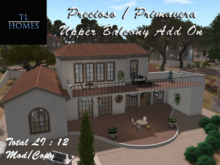 TLH Precioso/Primavera Upper Balcony Add On Crate
