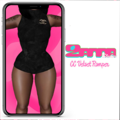 CC BLACK VELVET ROMPER