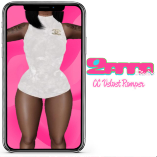 CC VELVET WHITE ROMPER