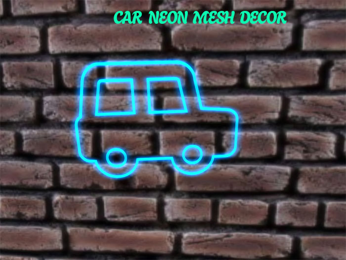 CAR NEON MESH DECOR