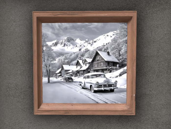  CARS IN THE SNOW - MAINS ART