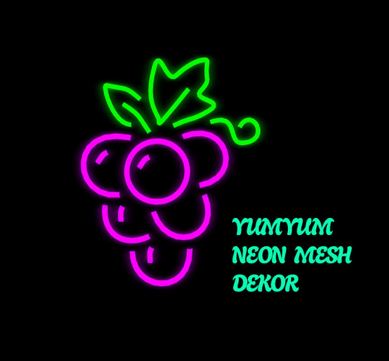 YUMYUM NEON MESH DECOR