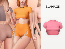 Blamage - Blessed Crop Top - Pink