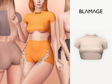 Blamage - Blessed Crop Top - Sand