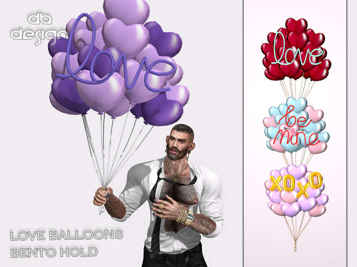 ::db:: LOVE Balloons purple (add)