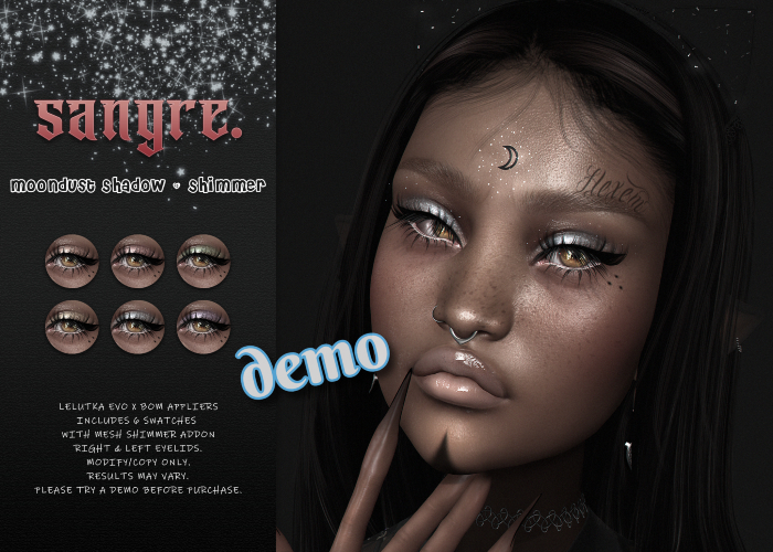 {sangre.} Moondust Shadows & Shimmer - DEMOs