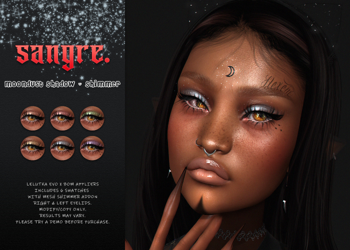 {sangre.} Moondust Shadows & Shimmer