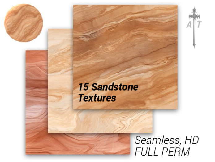 [AT] 15 Seamless Sandstone Textures (FULL PERM)
