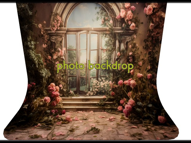 [AE] Photo Backdrop - Romantic Garden  1