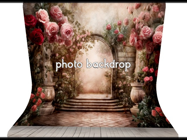 [AE] Photo Backdrop - Romantic Garden  6