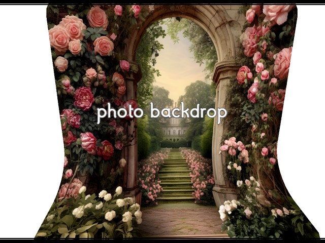 [AE] Photo Backdrop - Romantic Garden  7