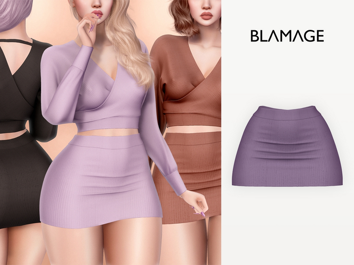 Blamage - Cuddle Skirt - Purple