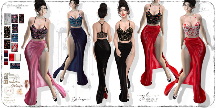 Gabrielle Hamelin = Celenia Lace Bodice Top & Skirt Fatpack