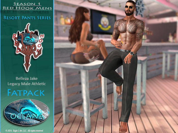 [ Oceana Concepts ] Linen Resort Pants for Men - FATPACK