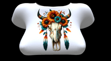 ! ! NB - Sunflower Ox Skull Tee -