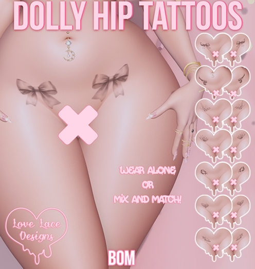 ::LL:: Dolly Hip Tattoos