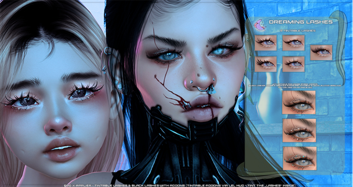 moonwaii . dreaming lashes (evox applier)