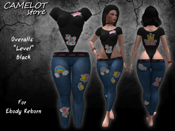 CAMELOT GIFT overalls Level black Reborn
