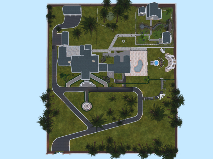 Memory house with garden and stable