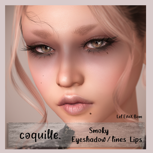 coquille. Smoky Eyeshadow & Lips (evox bom)