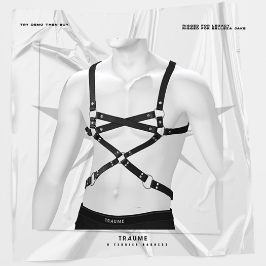[Traume] B - Terrier Harness Black