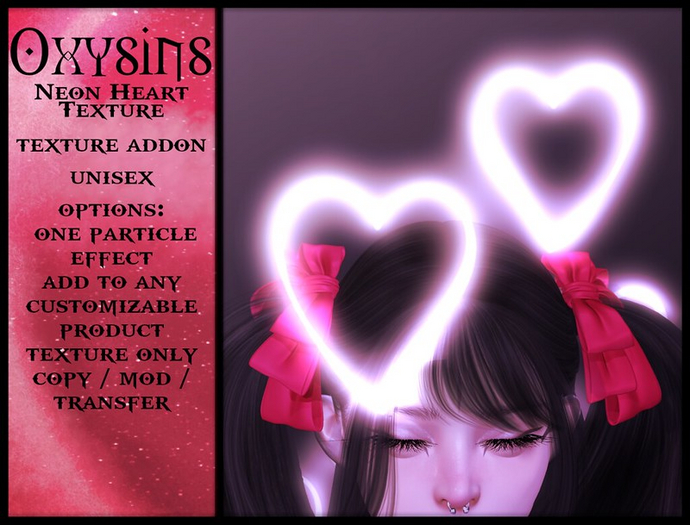 Oxysins - Neon Heart Texture For Addons