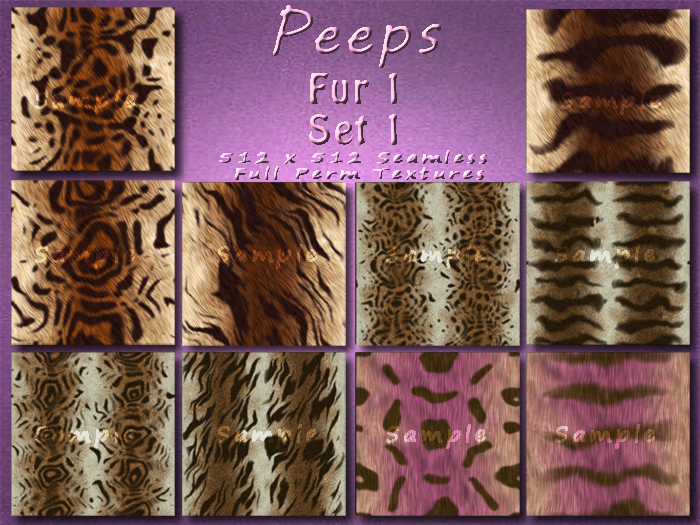 Peeps Textures Fur 1 Set 1