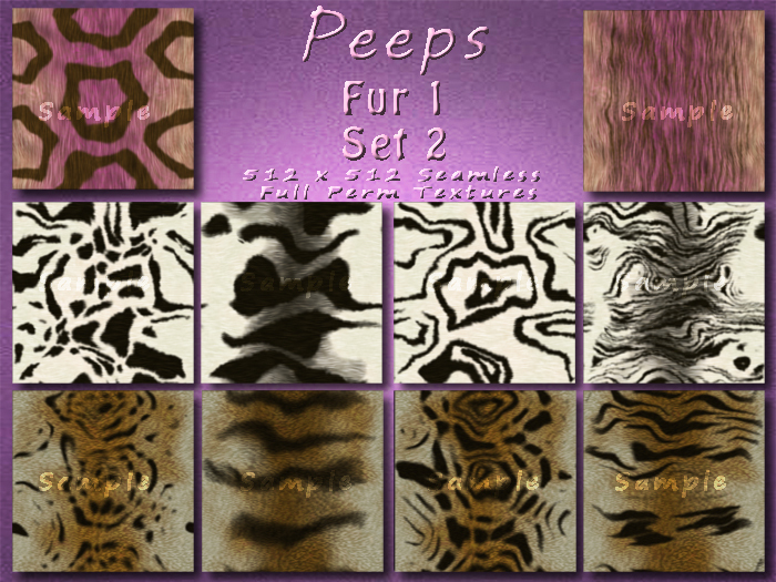 Peeps Textures Fur 1 Set 2