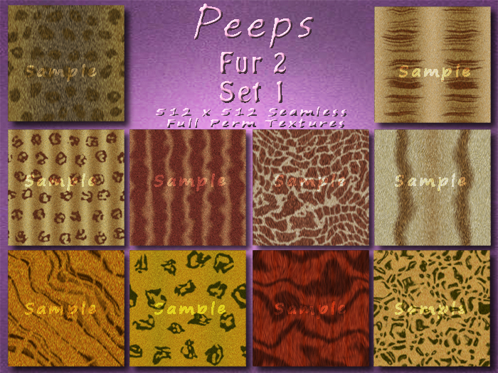 Peeps Textures Fur 2 Set 1