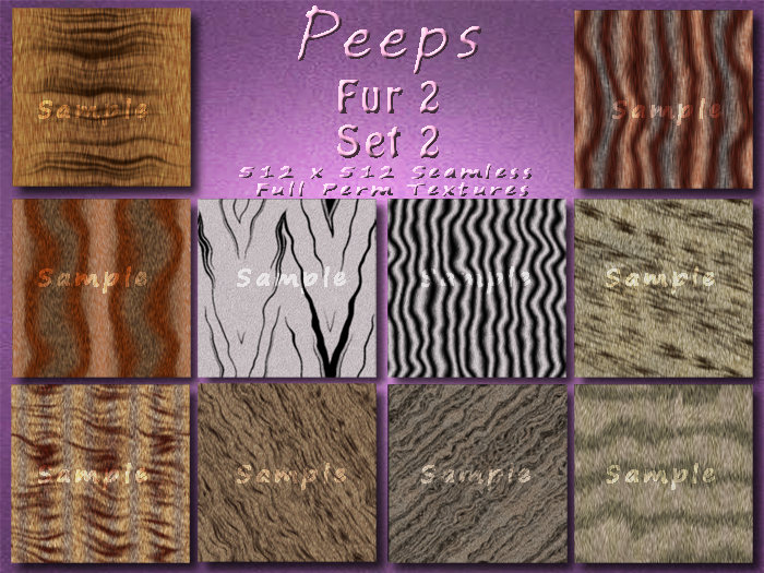 Peeps Textures Fur 2 Set 2
