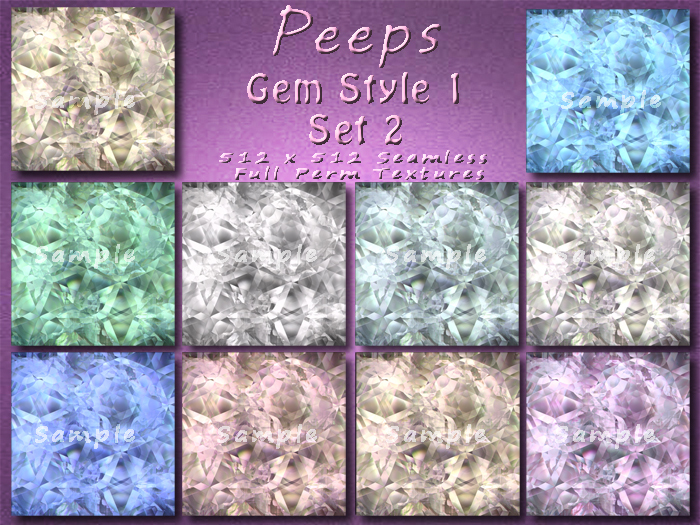 Peeps Textures Gem Style 1 Set 2