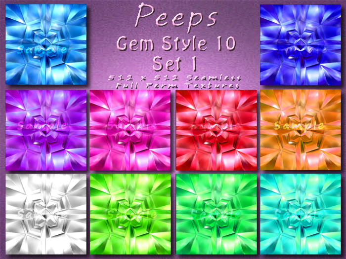 Peeps Textures Gem Style 10 Set 1