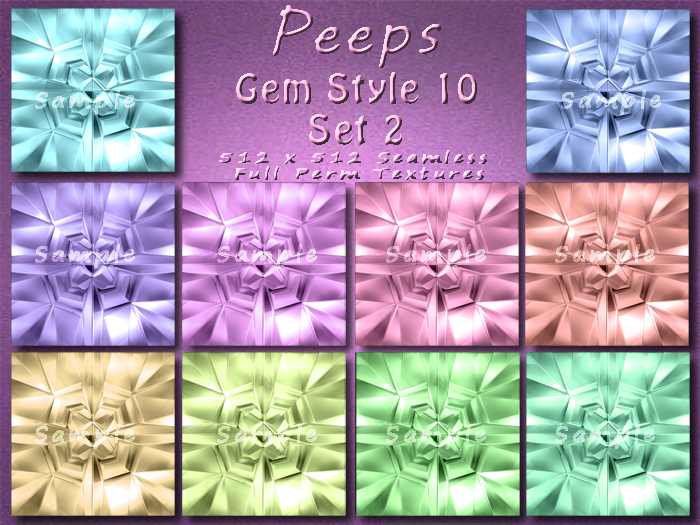 Peeps Textures Gem Style 10 Set 2