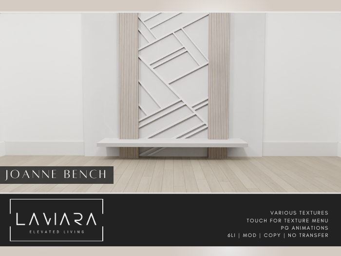LAVIARA - Joanne Hallway Bench (PG)