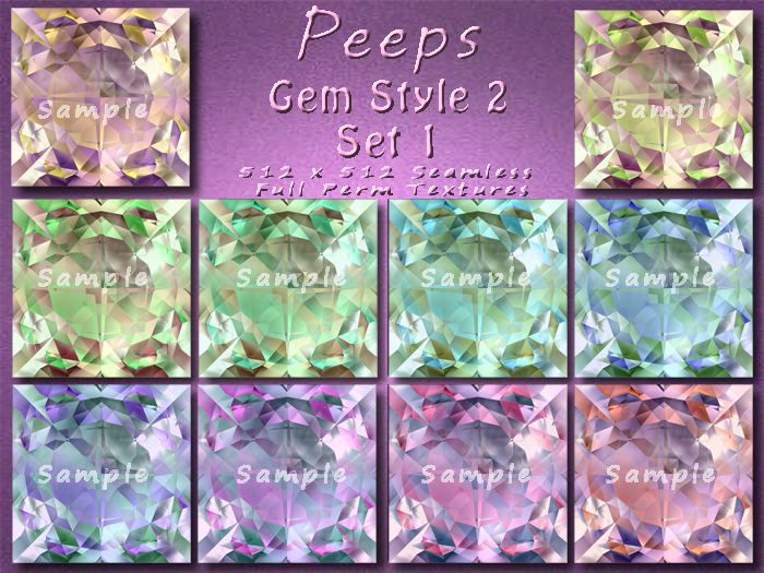 Peeps Textures Gem Style 2 Set 1